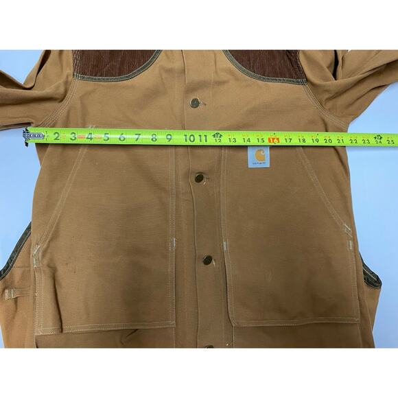VTG Carhartt Hunting Jacket Size Medium Duck Canvas Game Pouch USA Made - Picture 7 of 11